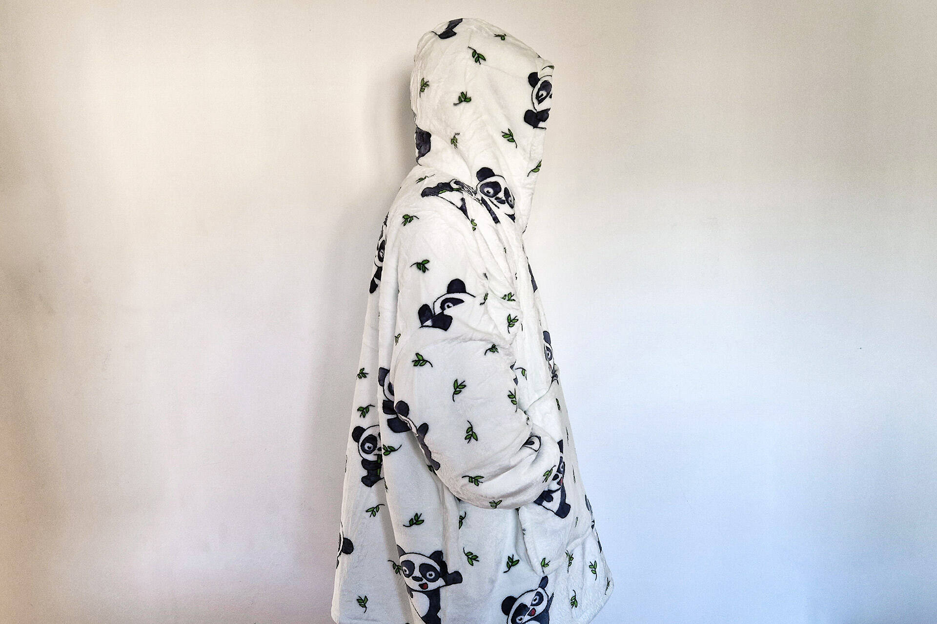 panda oodie from side